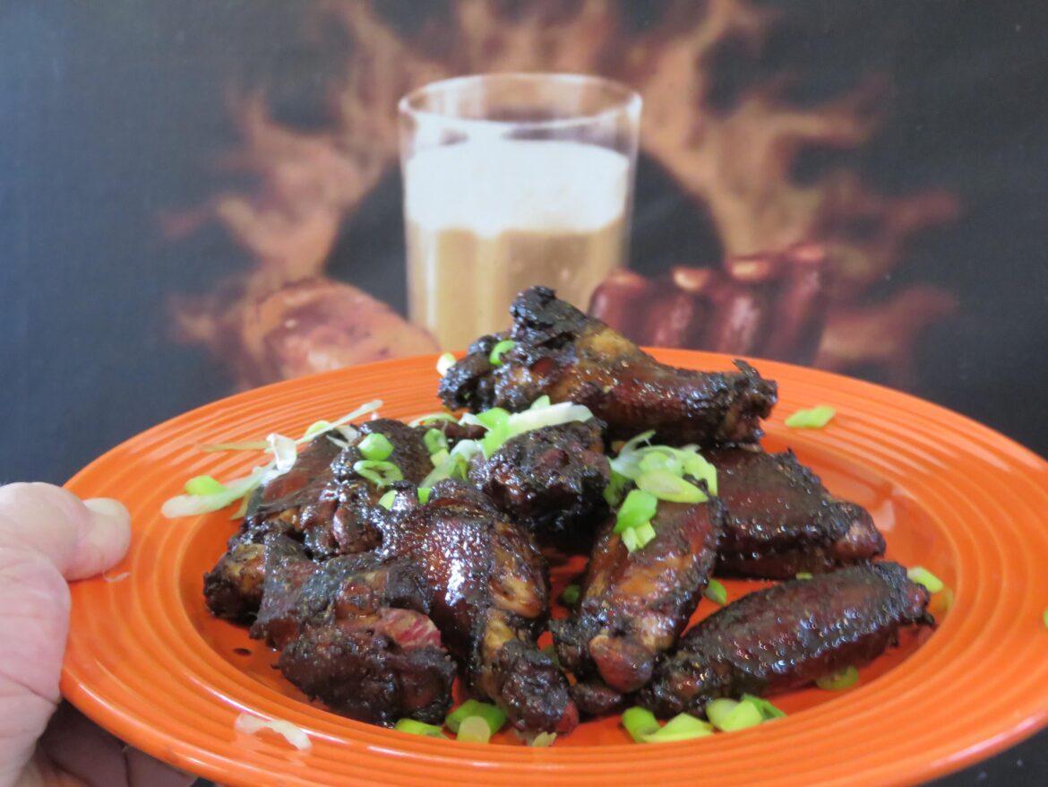Honey! I jerked the wings! Honey Jerk Chicken Wings! Video recipe in the comments.