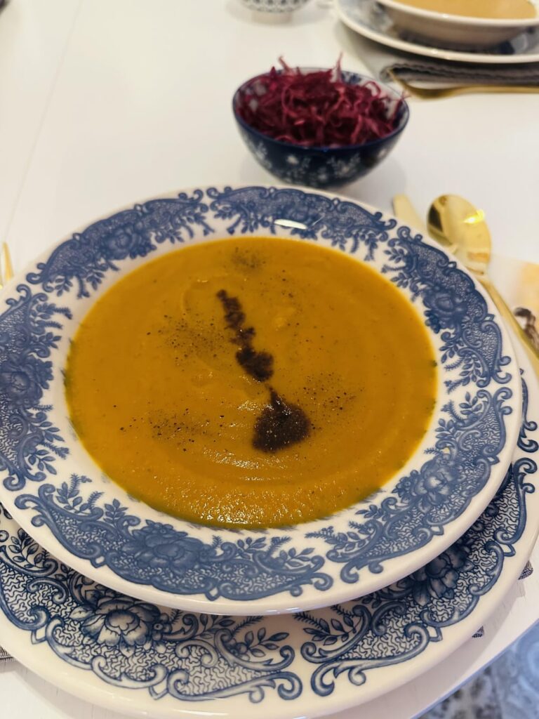 Creamy butternut squash soup