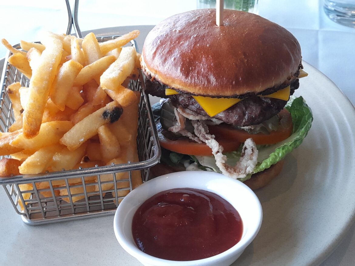 Wagyu cheeseburger Adelaide oval