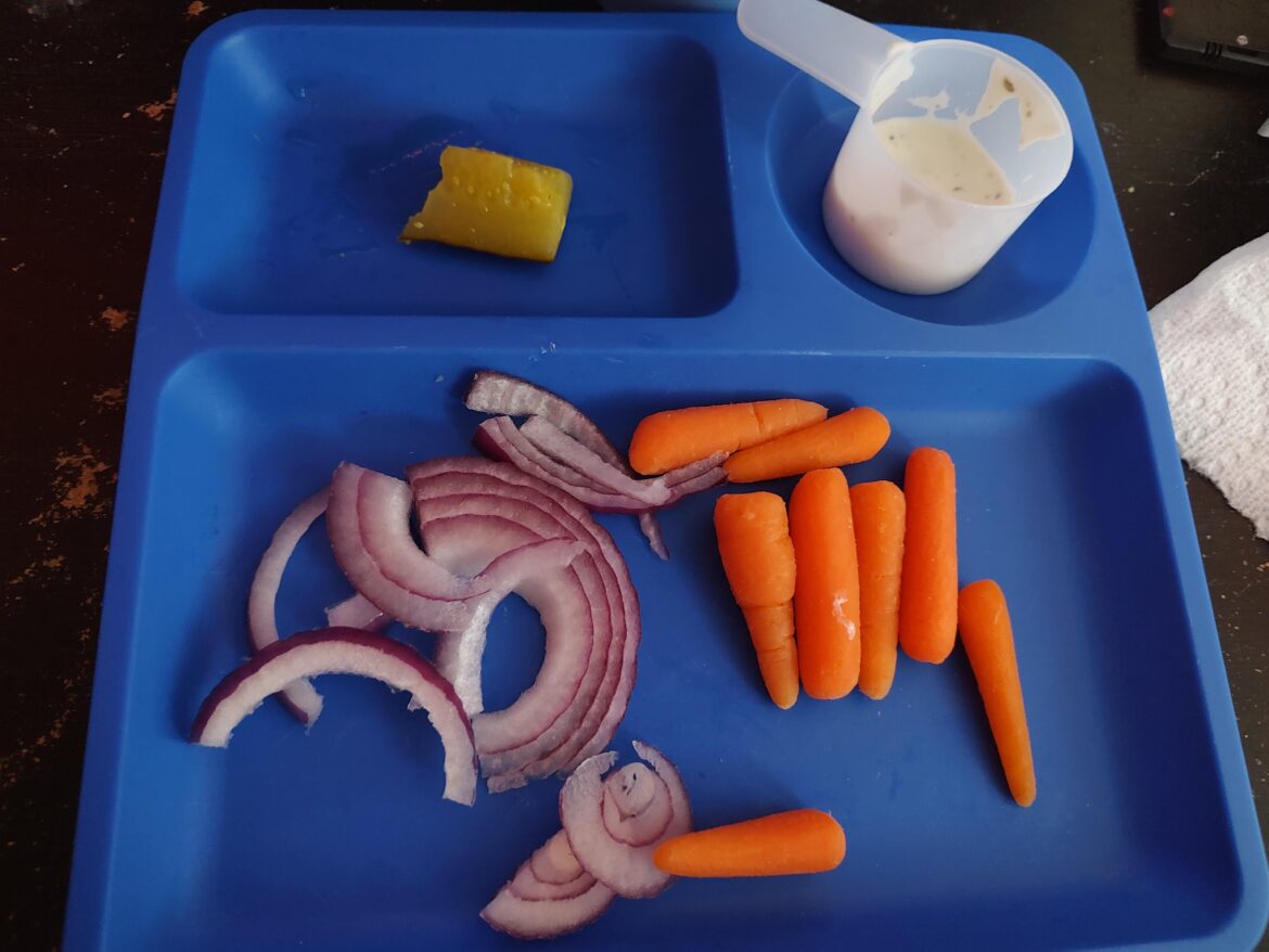 Halfway through my post gym snack