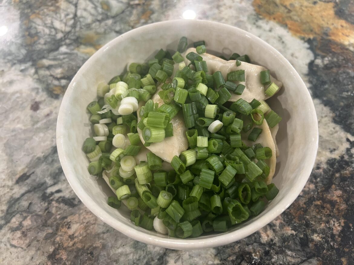 Made some potstickers for lunch.