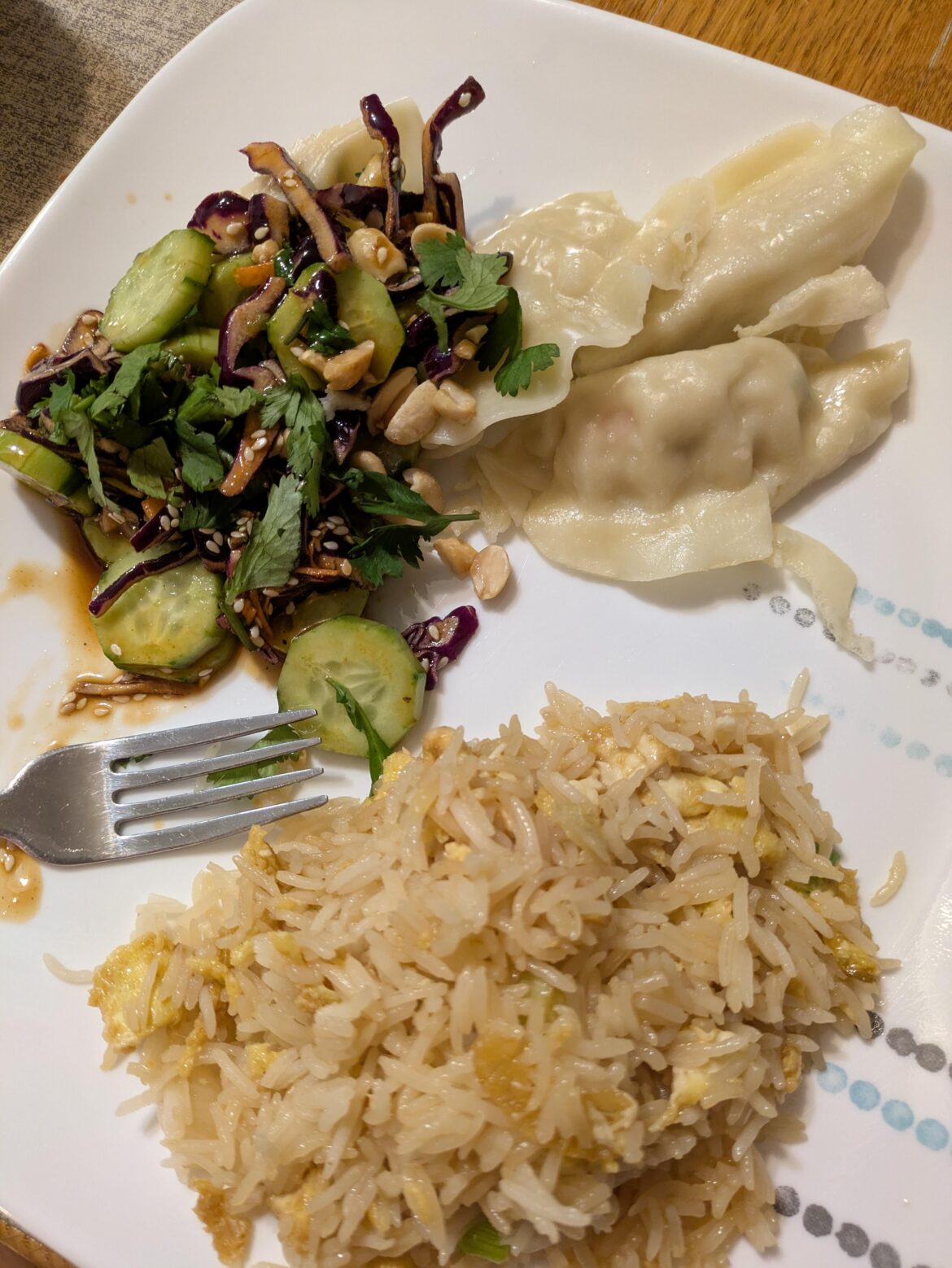 Sesame chicken gyoza