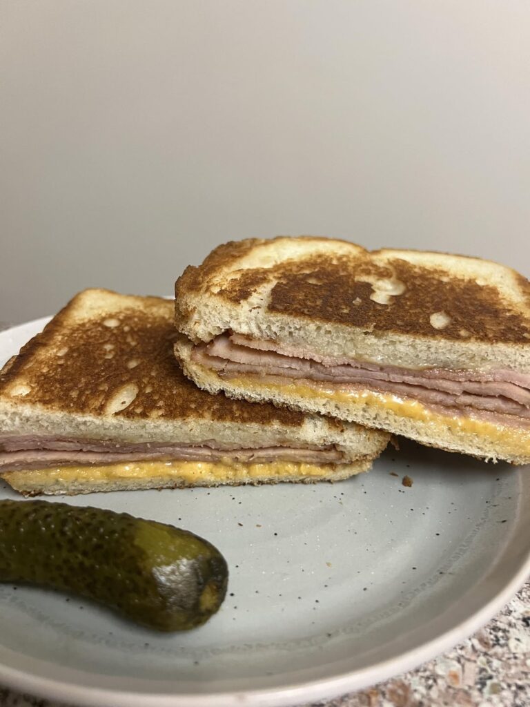 Grilled ham and cheese