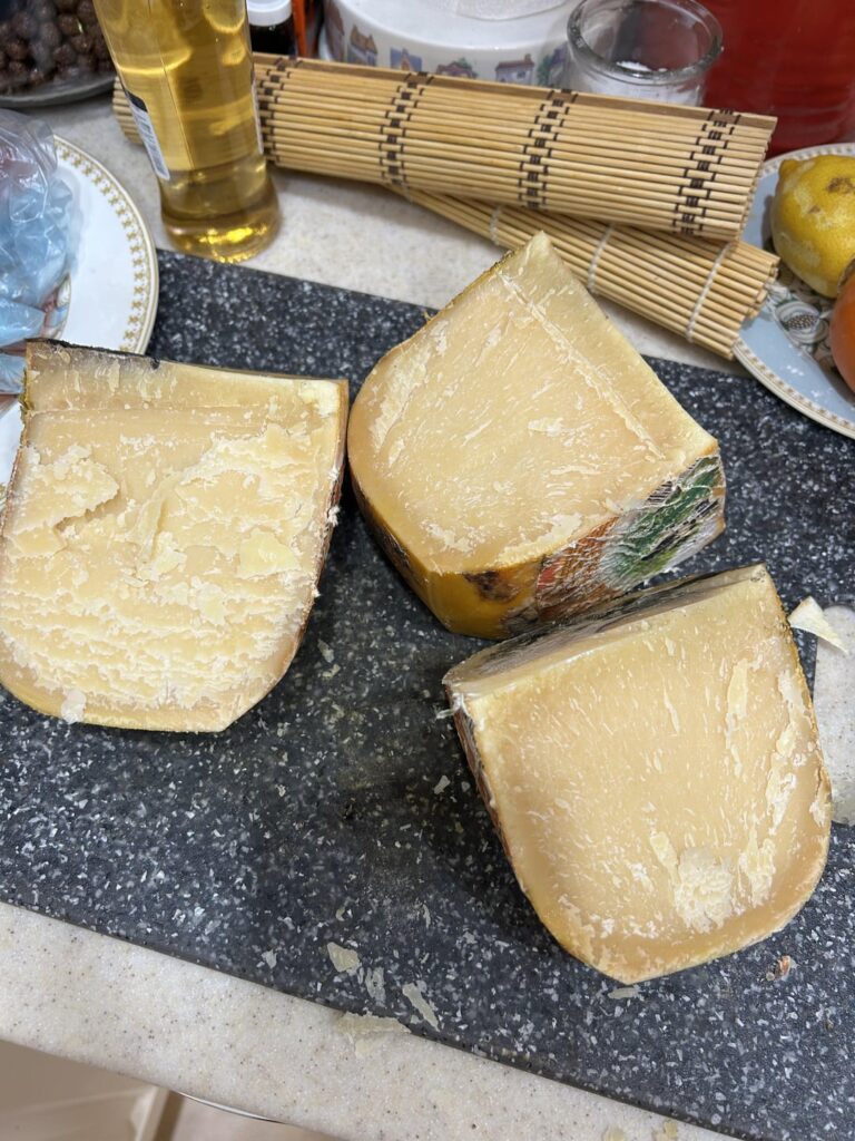 Made aged parmesan by accident