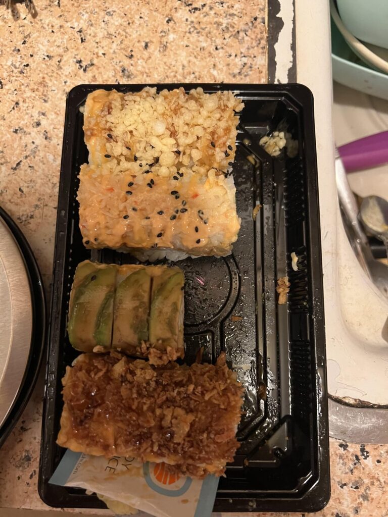 all this sushi for only 320 calories?