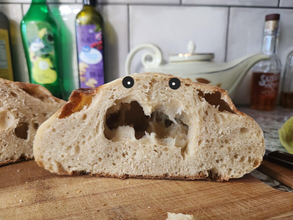 My first loaf is monstrously bad