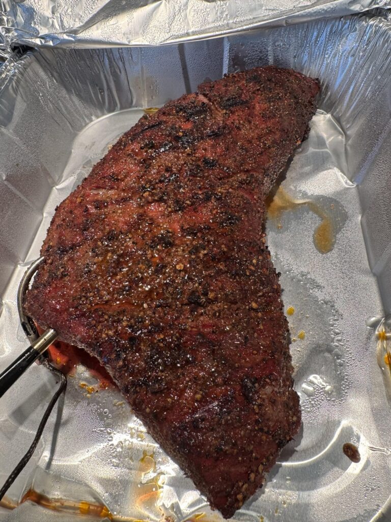 Tri tip, smoke and reverse sear