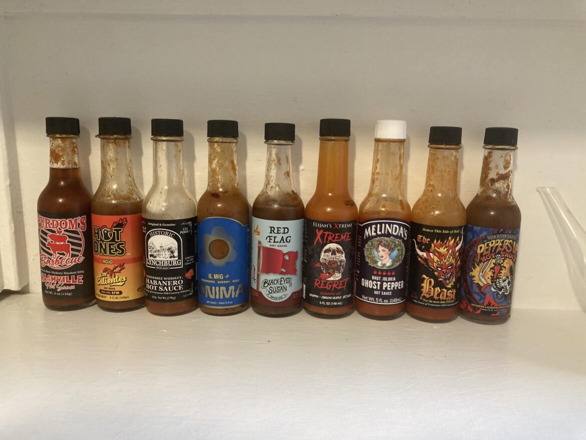 Update: Tobasco Scorpion is now the hottest sauce I own.