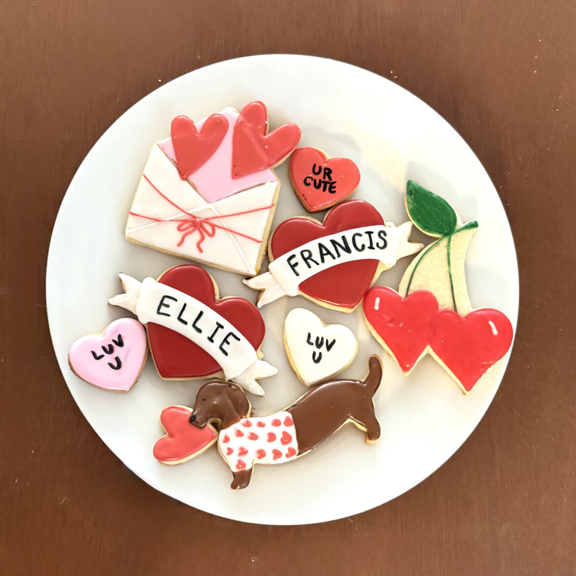 Some Vday cookies for my twins ❤️🍪