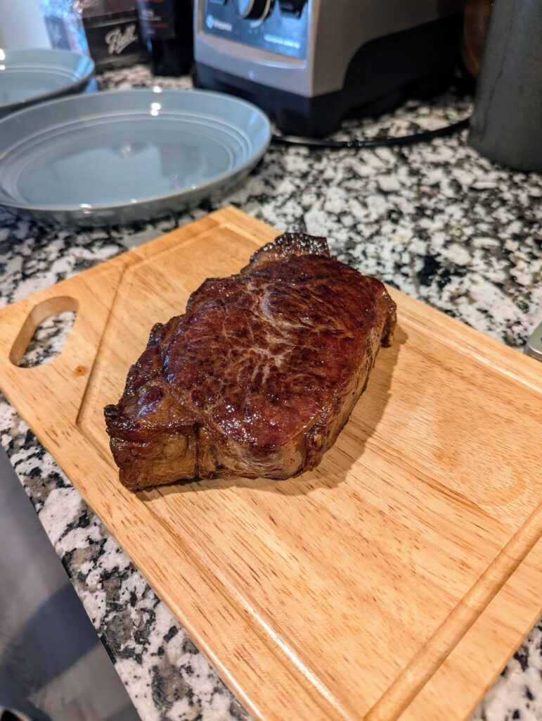 Co-worker said this looks blue / raw. Thoughts?