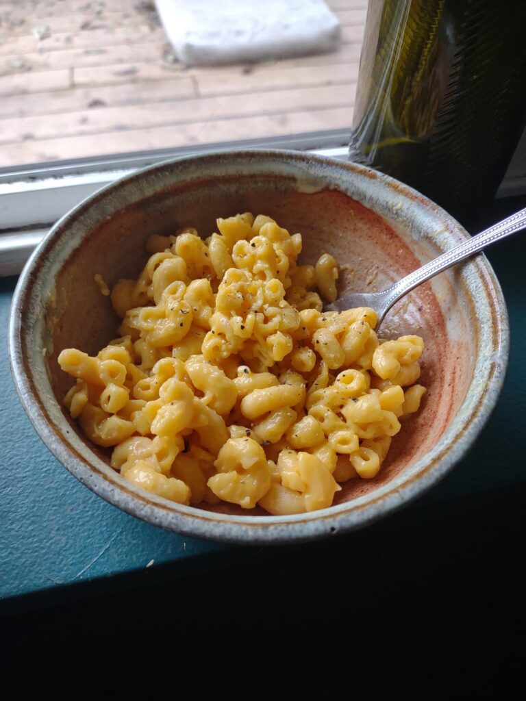 Mac and cheese experiment