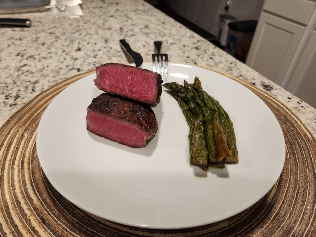Filet that I did for myself after passing a course. Can't wait for another!