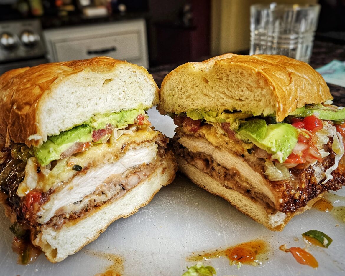 Homemade torta milanesa.