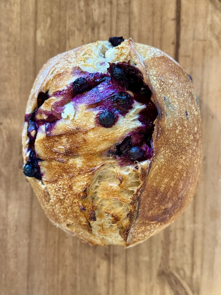 Blueberry and Cream Cheese Sourdough