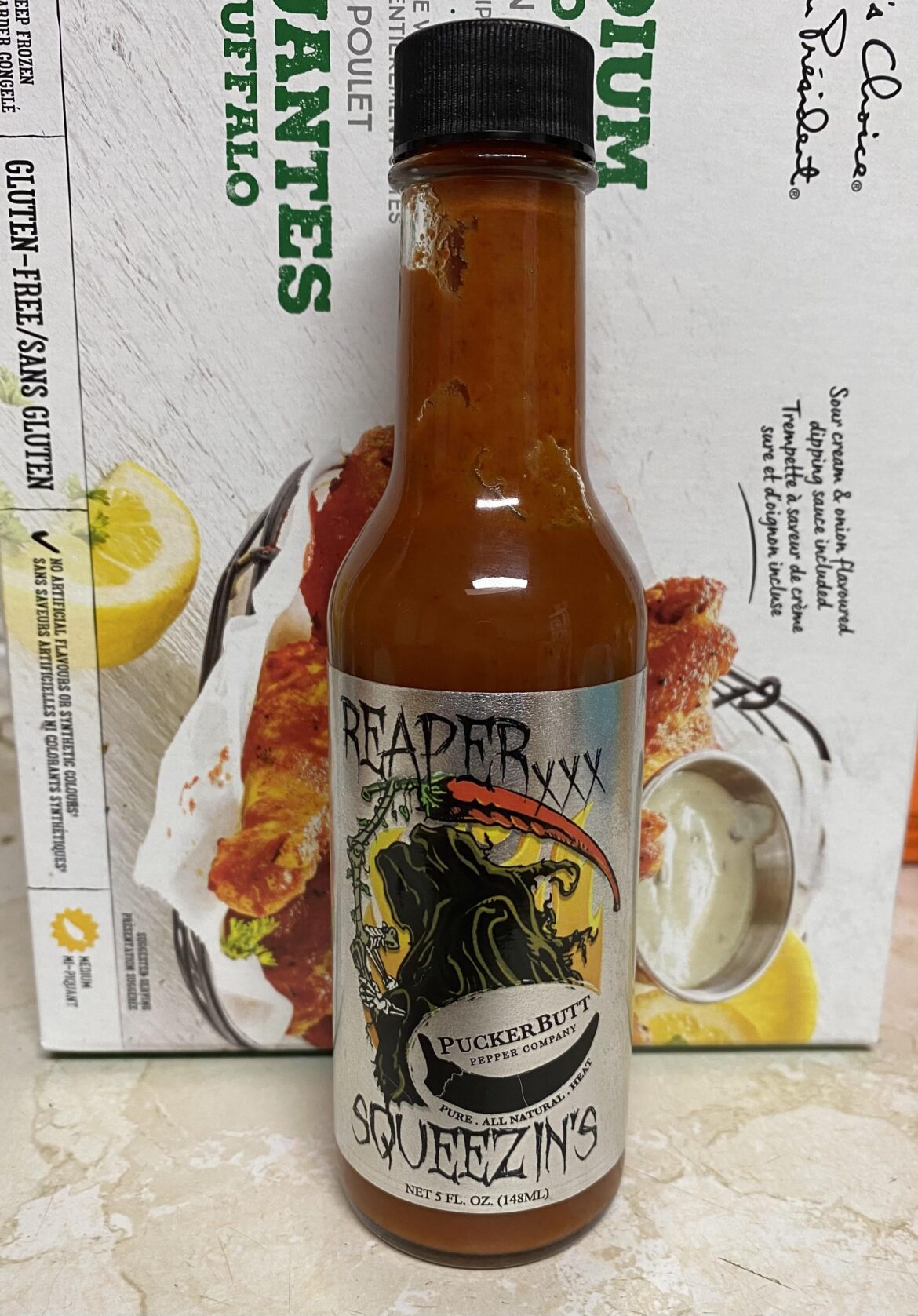 Extra hot Reaper Squeezins and wings