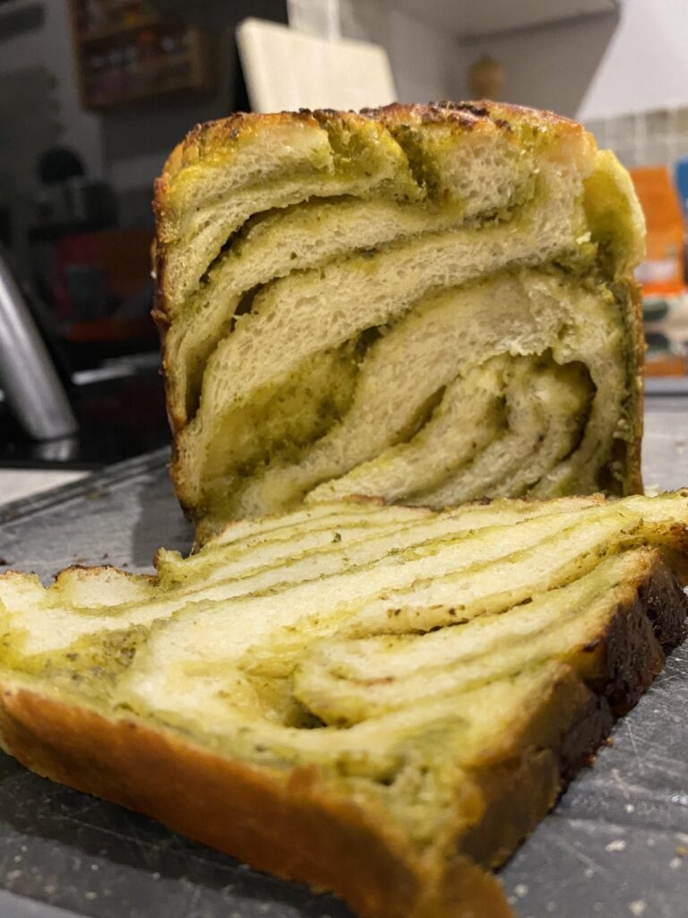 Pesto and cheese babka, what!?