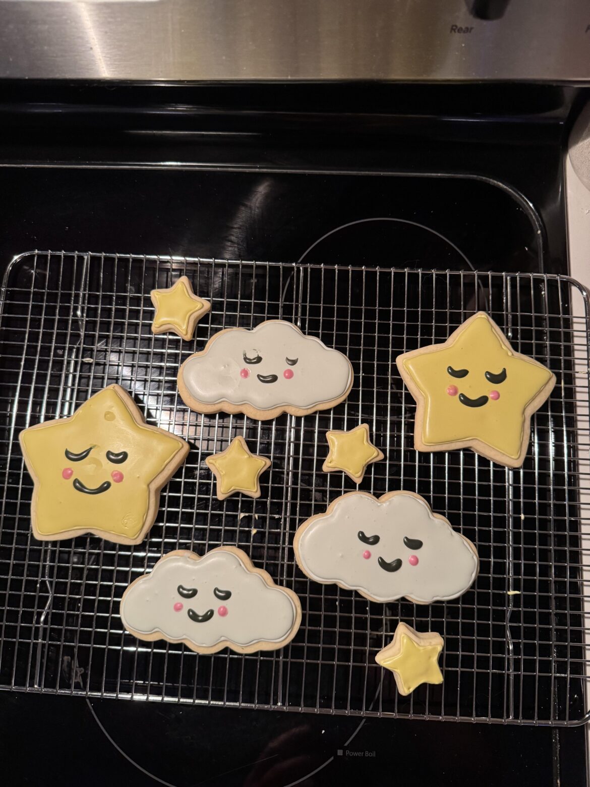 First cookies - Friends Baby Shower⭐️🌙