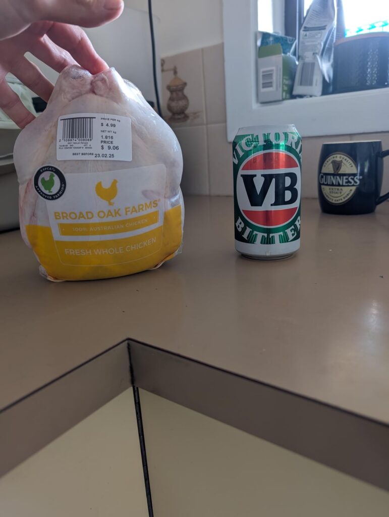 Beer Can Roast Chook