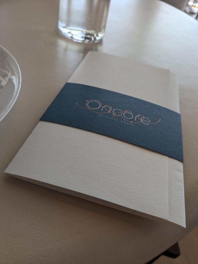 Oncore by Clare Smyth - experience as celiac and serious allergy havers