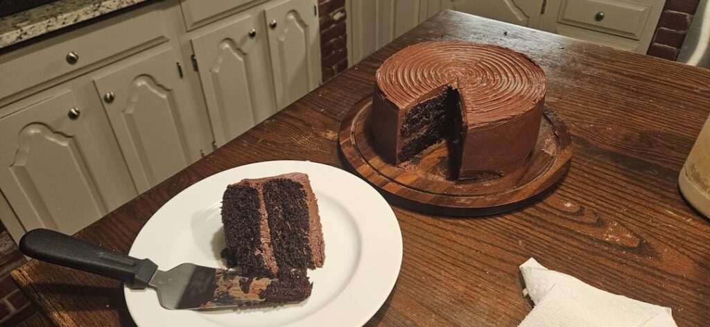 The world is terrible right now so I baked this cake