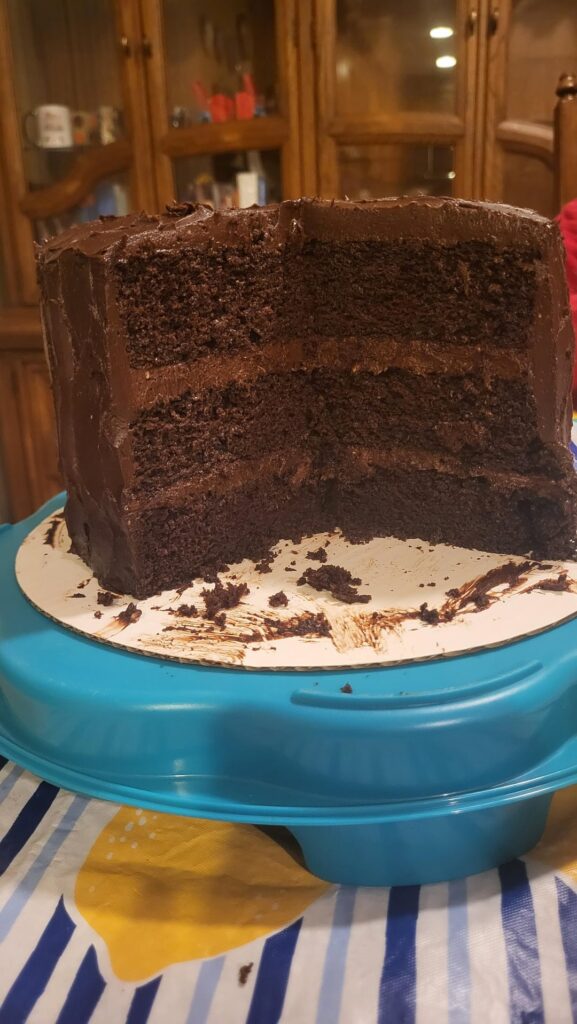 My go at a Matilda cake, for my husband's birthday.