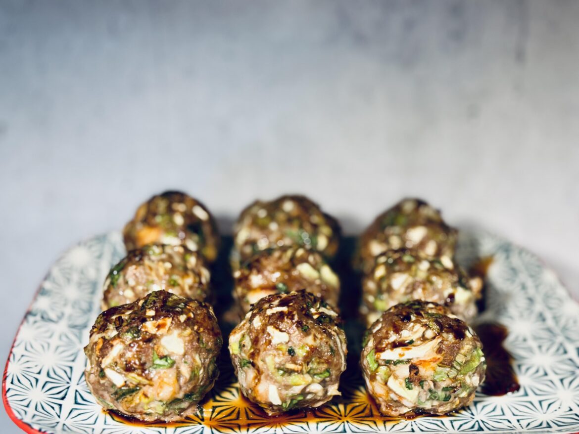 Easy Airfryer low carb Gyoza Balls