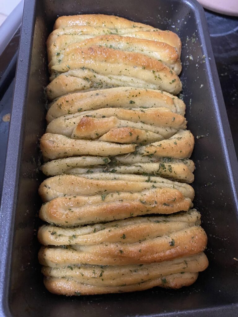Sourdough Garlic Pull Apart Bread