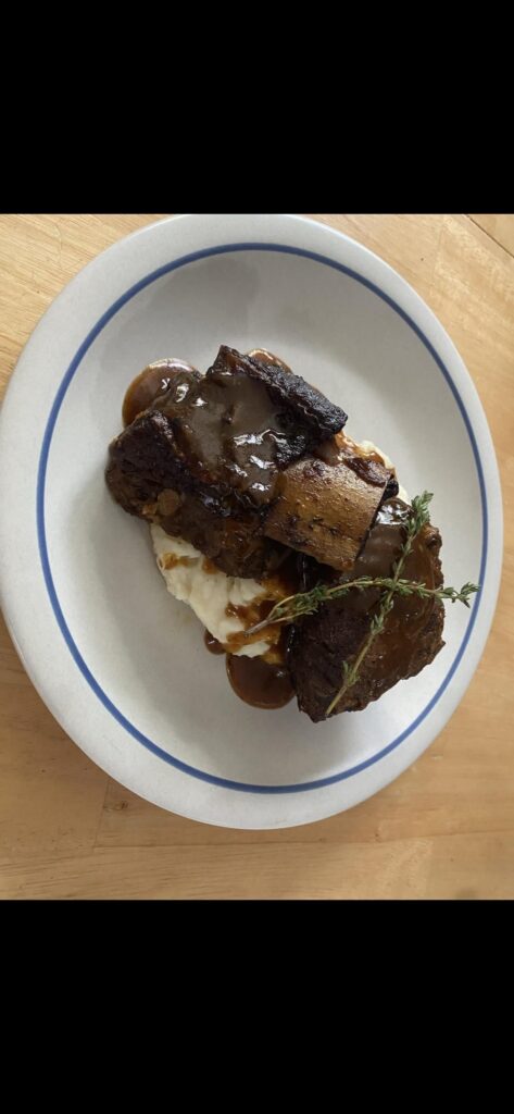 I actually found a pic from the last time I made beef spare ribs!! so for whoever asked, I present… “