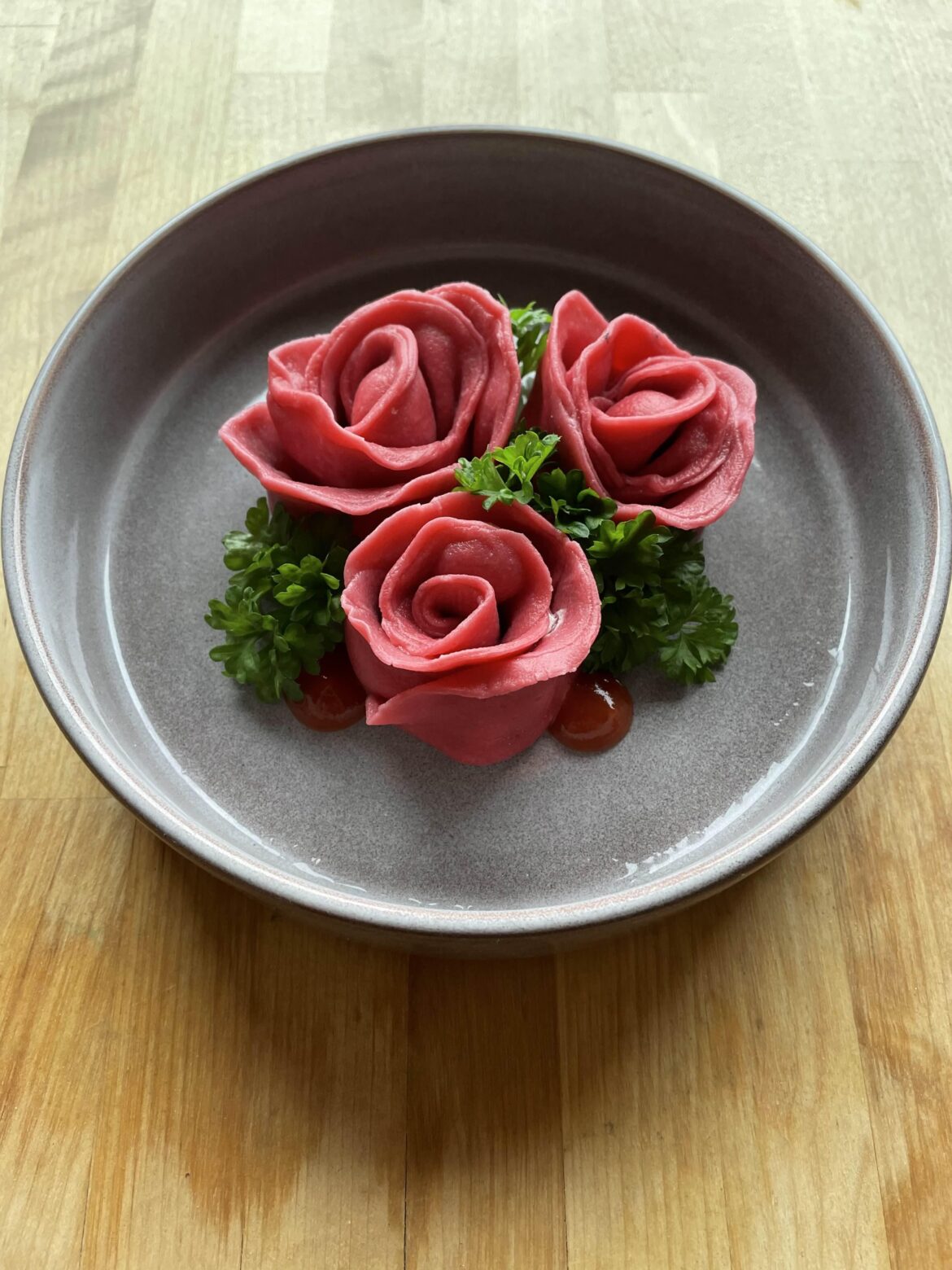 Valentine's day Ravioli Roses