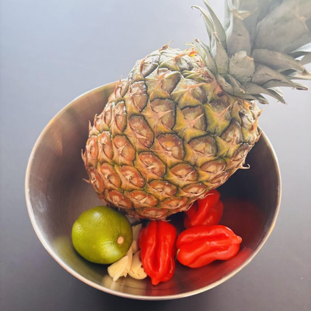 I always make multiple salsas on taco night and this is the consistent winner: pineapple habanero