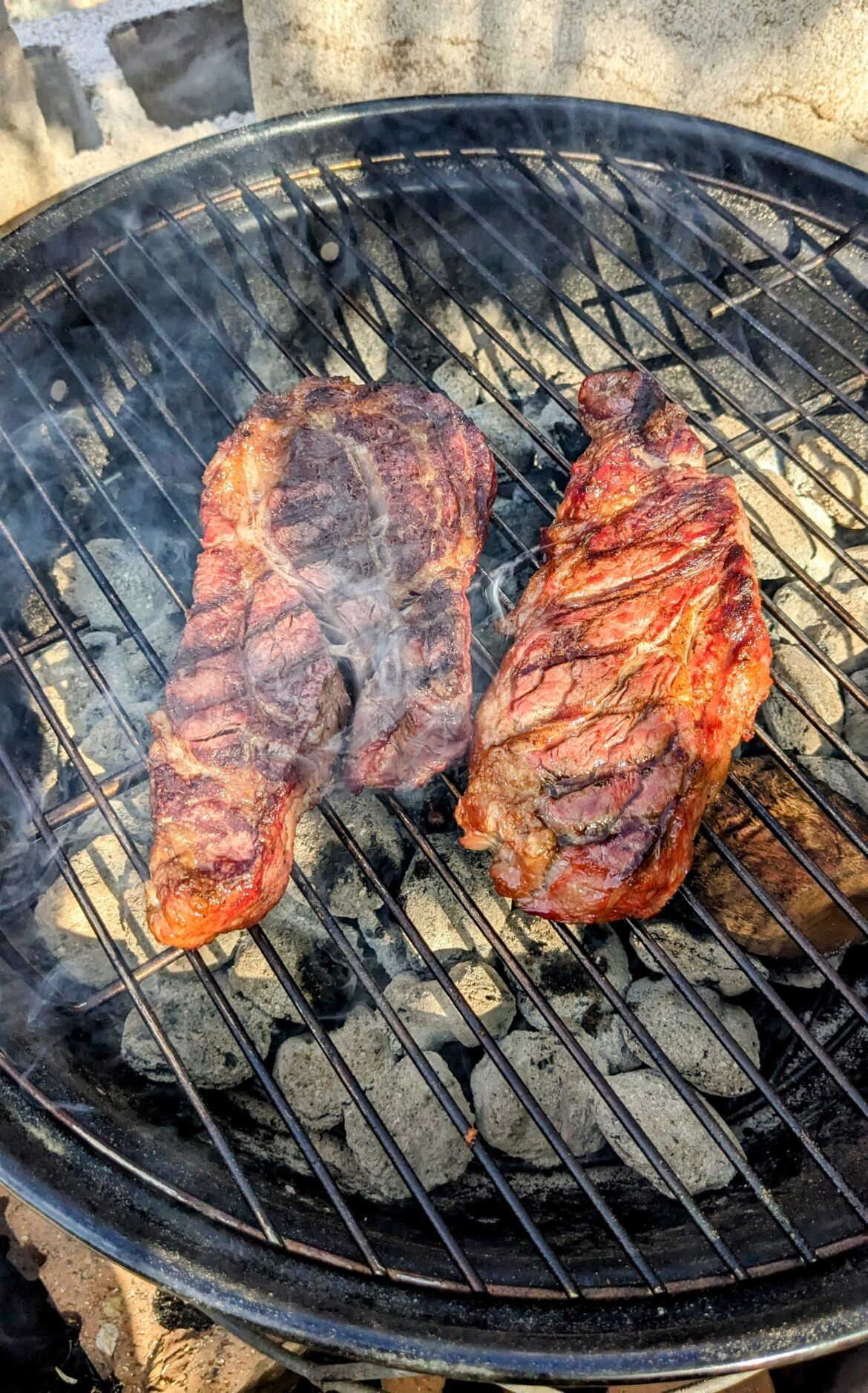 Steaks On The Jumbo Joe. 💯🔥🍻
