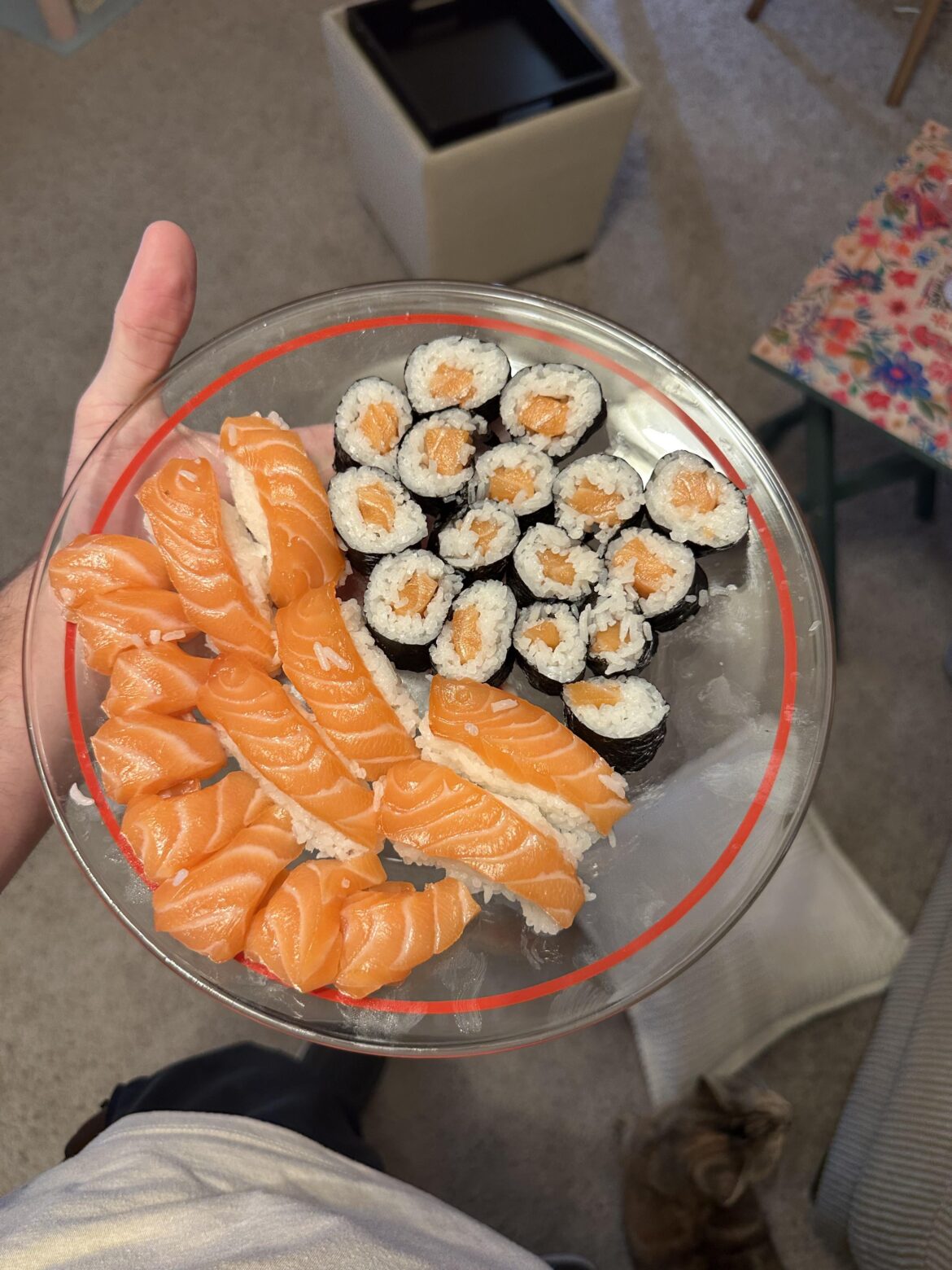 First time making sushi at home