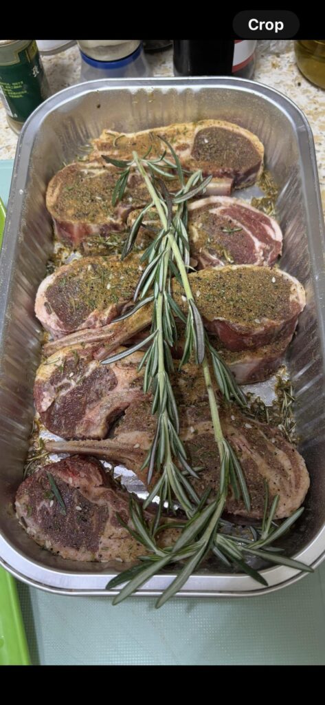 Seasoned Lamb chops from Sam’s Club.