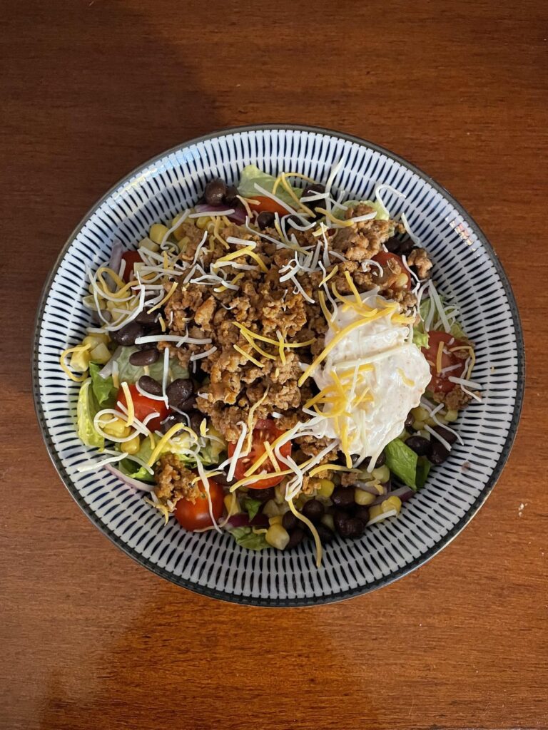 438cal taco salad!