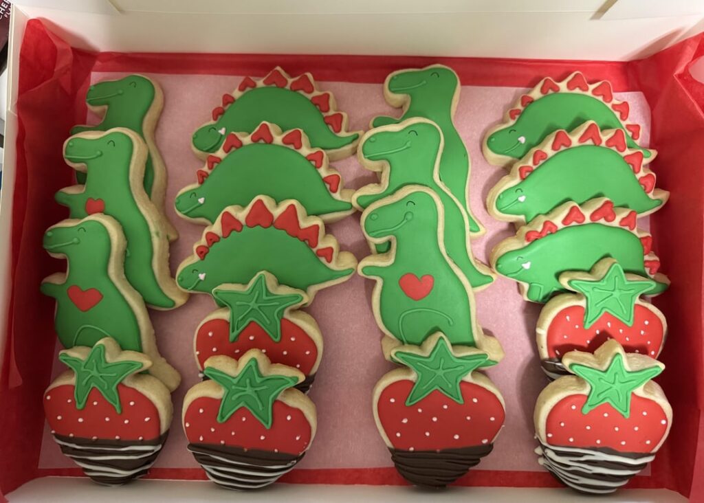 The valentines cookies I made for my nephews class and a friends daughter :)