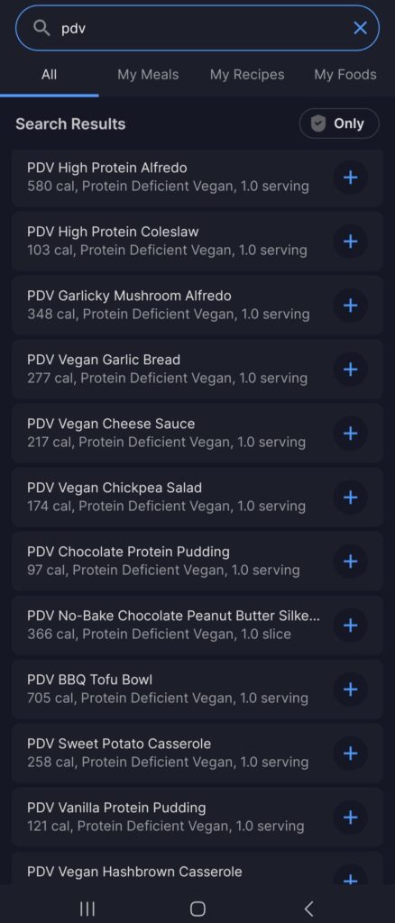 I added all of my recipes to the MyFitnessPal food database!