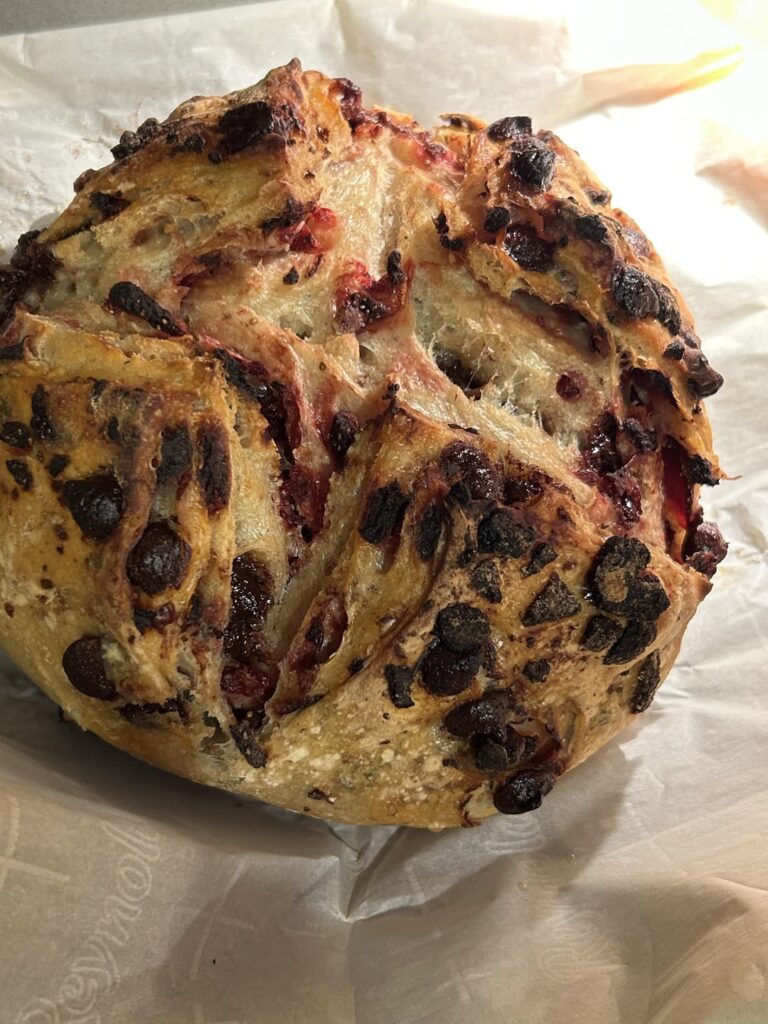 Strawberry chocolate chip loaf