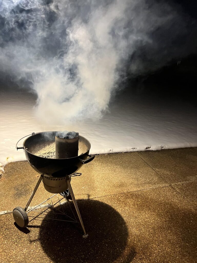 TriTip on the kettle