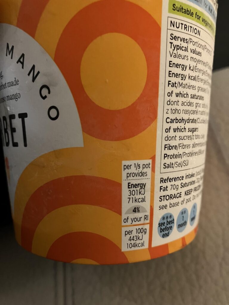 whole tub is 355 cals?