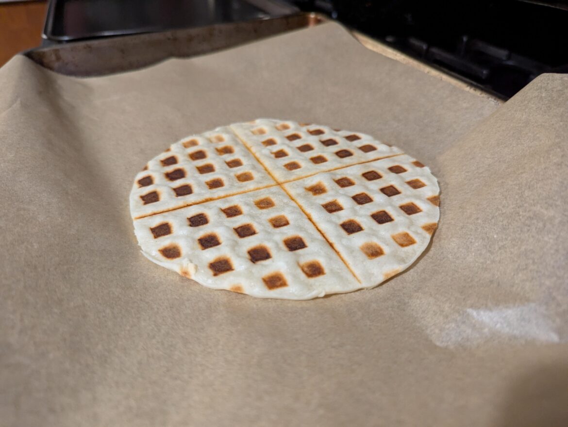 Pizza Crust + Waffle Maker = Crime