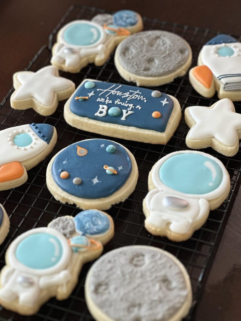 Space theme Baby Shower set I made for a friend