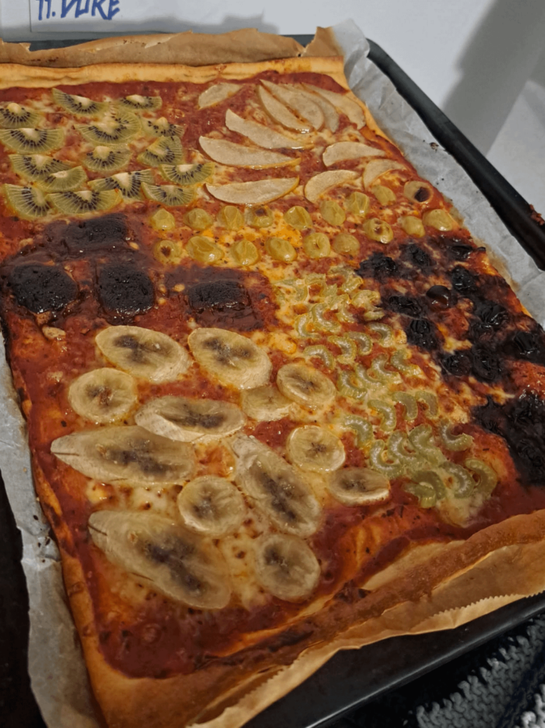 our fruits pizza again