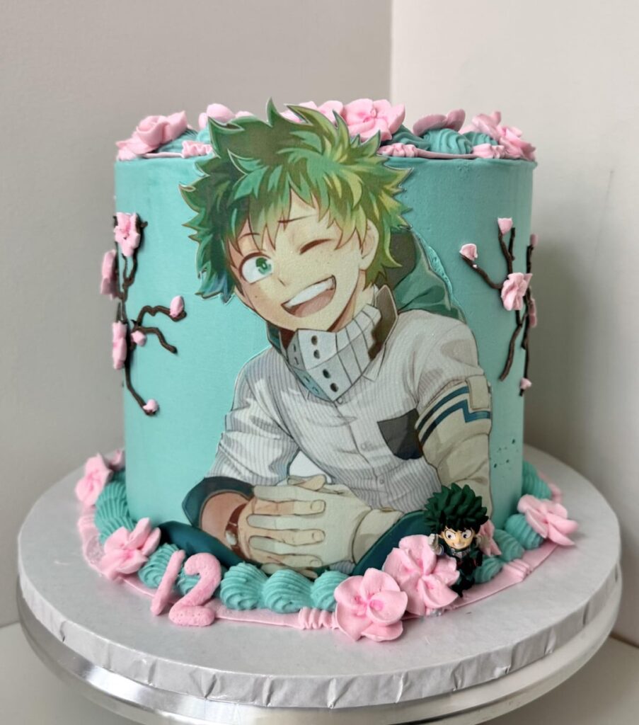 A My Hero Academia cake I got to make yesterday
