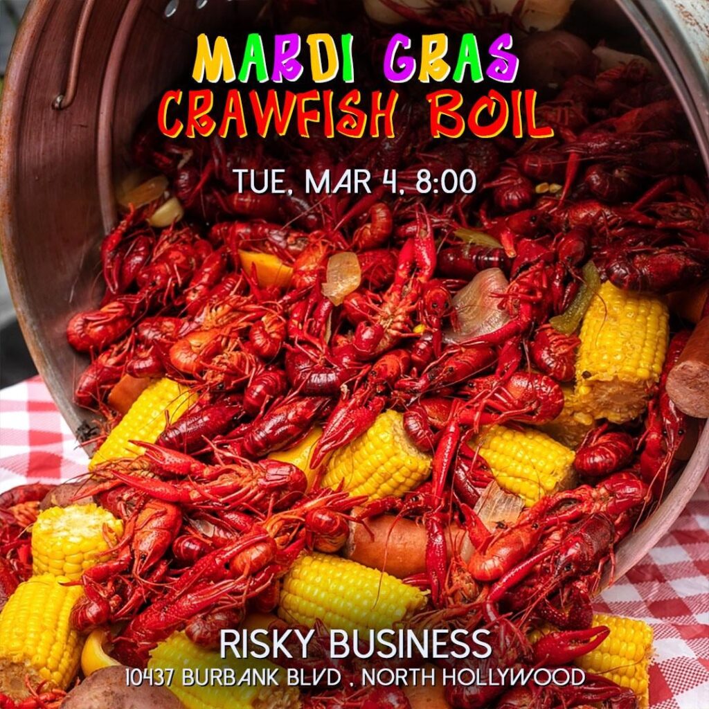 Mardi Gras Crawfish Boil - Tue, Mar 4 - 15TH YEAR!