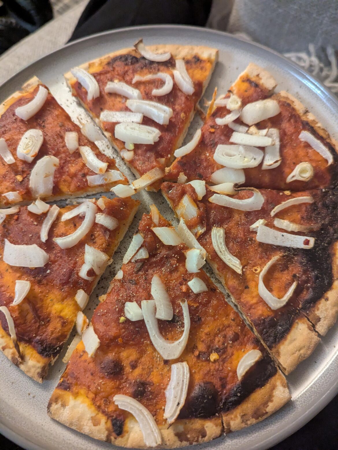 Is my cheese-less onion pizza a crime?