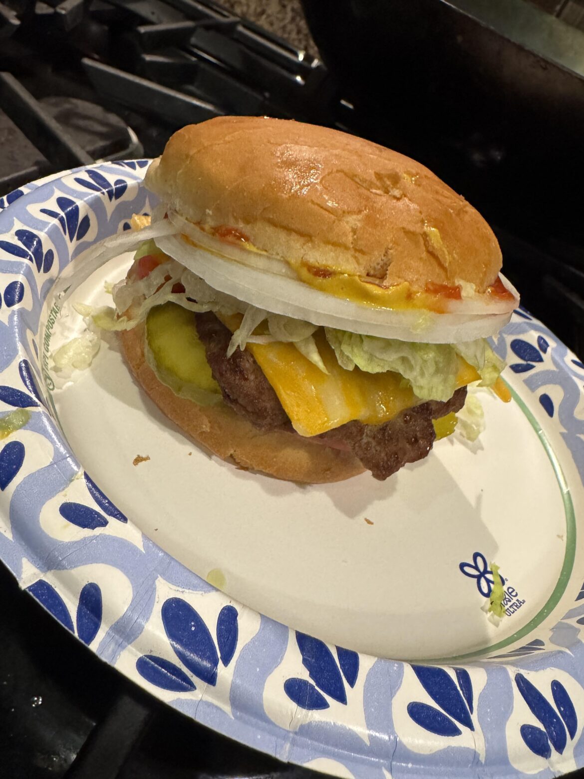 Decided to make a burger tonight