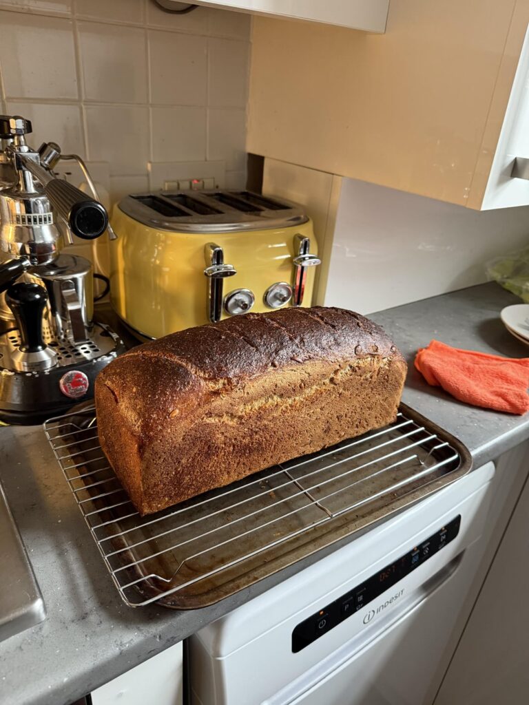 Almost zero effort 2 day sandwich bread