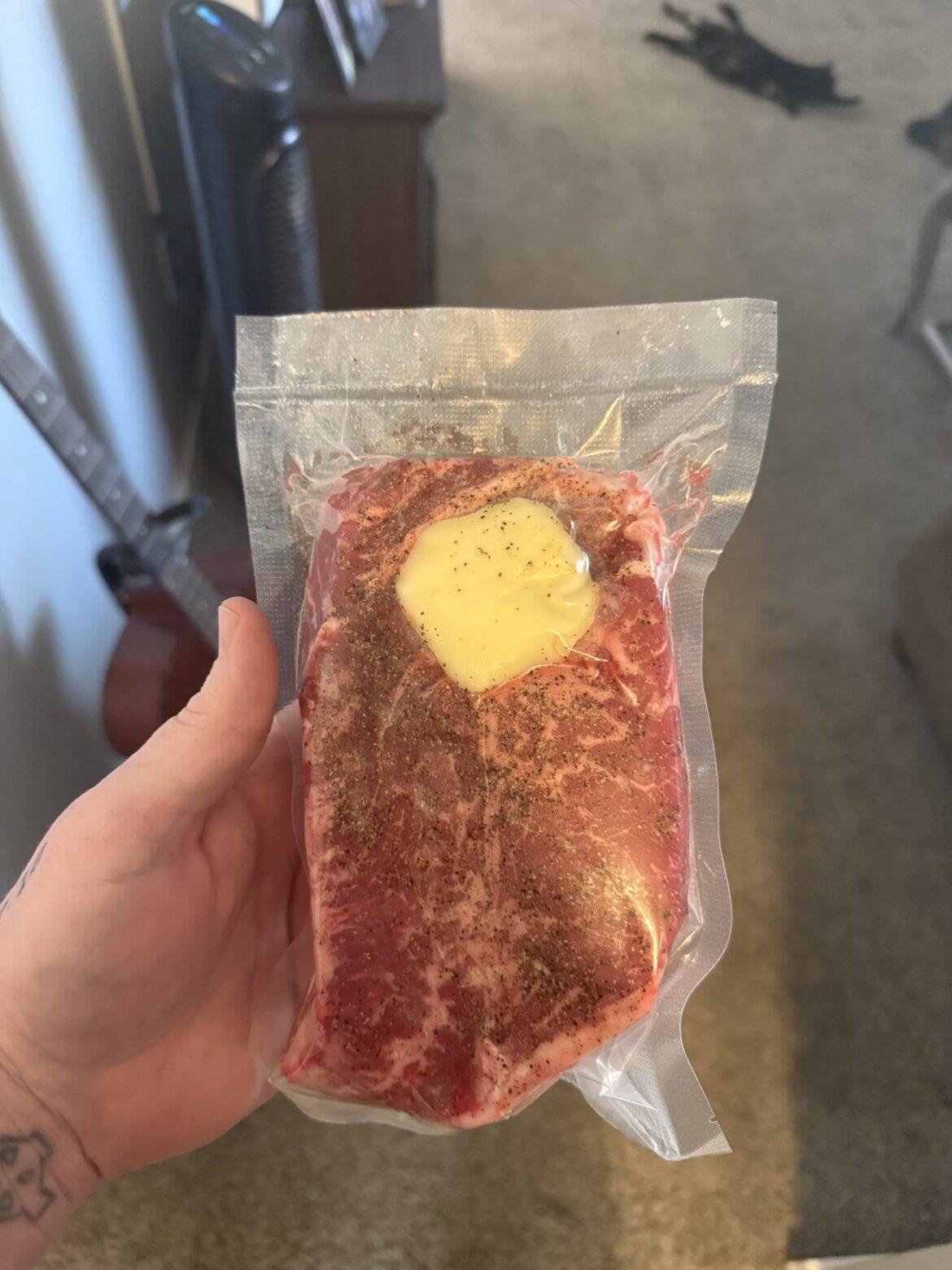 About to go in for dinner.