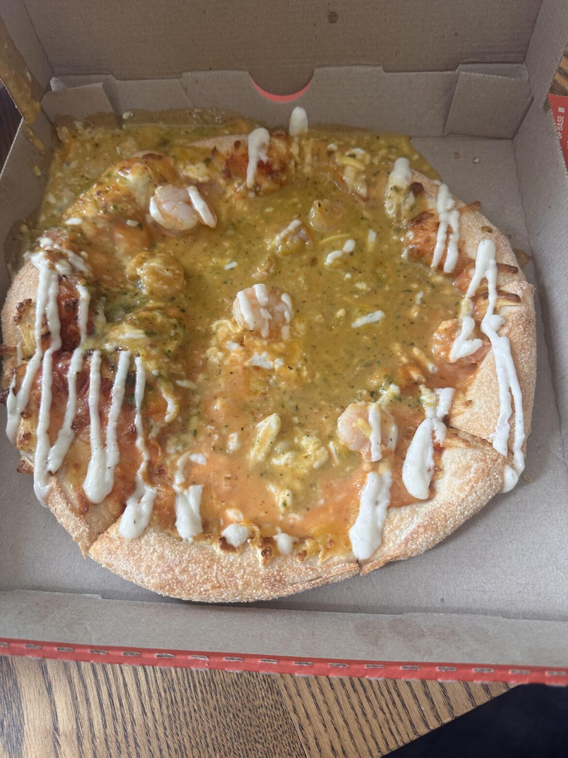 Valentines take out from Pizza Hut, Shirley