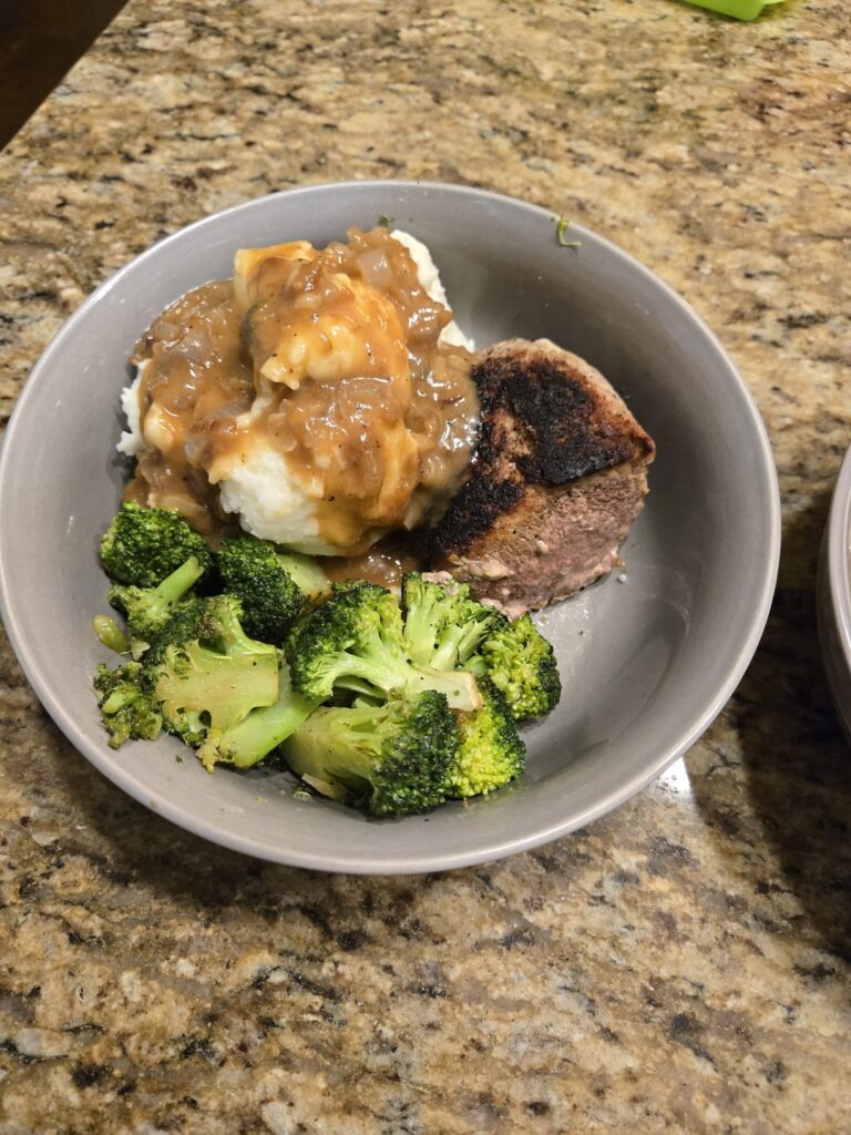 Roasted Pork Tenderloin and Shallot Gravy, 10/10